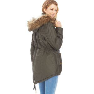 American Rag - Parka Coat in Olive Green